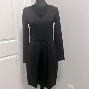 Lark & Ro black dress long sleeve size 10